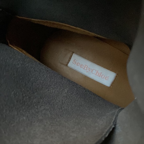 See by Chloe Fawn Suede and Nickel Grommet Ankle Booties - Picture 13 of 14